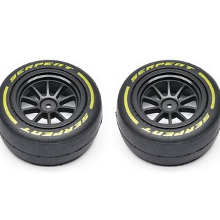 Serpent SER302059 Wheel/Tyre Set Front MEDIUM (2) F190