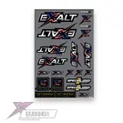EXALT EXAS9451  Team Exalt "USA" Sticker Sheet