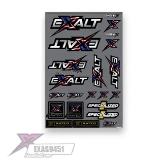 EXALT EXAS9451  Team Exalt "USA" Sticker Sheet