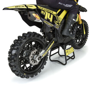 Proline Racing PRO1024710  1/4 Dunlop Geomax MX14 V2 Bead CR4 Rear Tire MTD Black Bullyspoke: MX