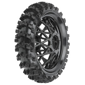 Proline Racing PRO1024710  1/4 Dunlop Geomax MX14 V2 Bead CR4 Rear Tire MTD Black Bullyspoke: MX