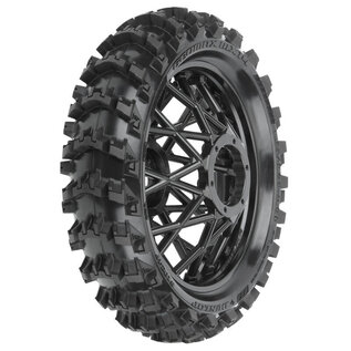 Proline Racing PRO1024710  1/4 Dunlop Geomax MX14 V2 Bead CR4 Rear Tire MTD Black Bullyspoke: MX