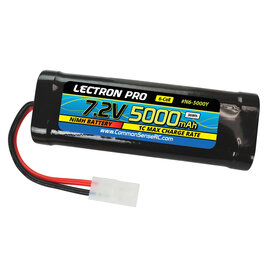 Lectron Pro N6-5000Y  Lectron Pro NiMH 7.2V (6-cell) 5000mAh Flat Pack with Tamiya Connector #N6-5000Y