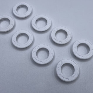 Reflex Racing RX601W  Reflex Racing Speed Dish Side Wall Plate Set (22.0,22.2,22.4,22.6) - White