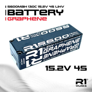 R1wurks R1-030039 5600mah 130C 15.2V 4S LiHV Battery Graphene