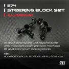 R1wurks R1-900036 R1WURKS (B74 Series) Steering Block Set, Aluminum