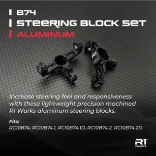 R1wurks R1-900036 R1WURKS (B74 Series) Steering Block Set, Aluminum