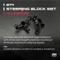 R1wurks R1-900036 R1WURKS (B74 Series) Steering Block Set, Aluminum
