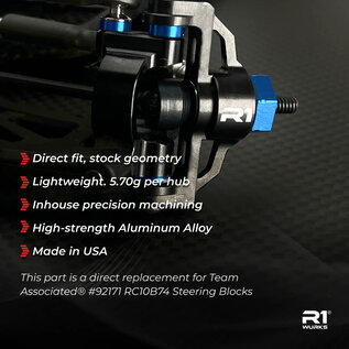 R1wurks R1-900036 R1WURKS (B74 / B84 Series) Steering Block Set, Aluminum