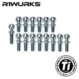 R1wurks R1-900092-1 Titanium (B74 Series) Turnbuckle Ball Stud Set, 14pcs