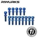 R1wurks R1-900092  Blue Titanium (B74 Series) Turnbuckle Ball Stud Set, 14pcs