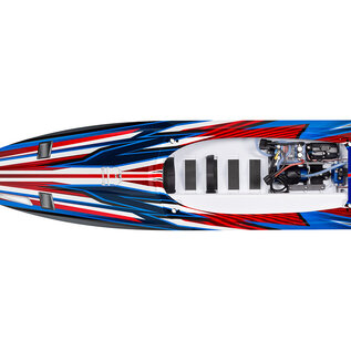 Traxxas TRA103076-4 Red Spartan Brushless 36" Self Righting Boat RTR
