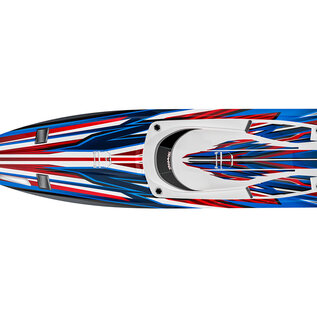 Traxxas TRA103076-4 Red Spartan Brushless 36" Self Righting Boat RTR