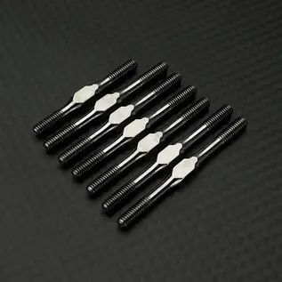 R1wurks R1-900108 B74 Series Titanium Turnbuckle Set, M3.5 Silver