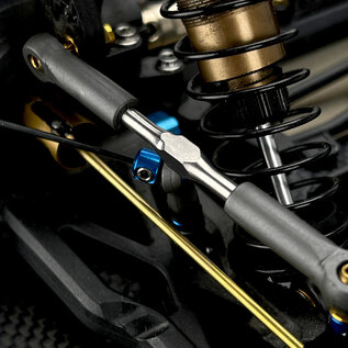 R1wurks R1-900108-1 Blue B74 Titanium Turnbuckle Set, M3.5