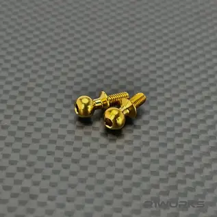 R1wurks R1-990069 R1WURKS Titanium Ballstuds, Titanium Nitride Coated, 6mm
