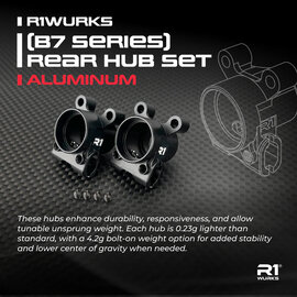R1wurks R1-900101 R1WURKS B7 / B84 Series  Rear Hub Set, Aluminum