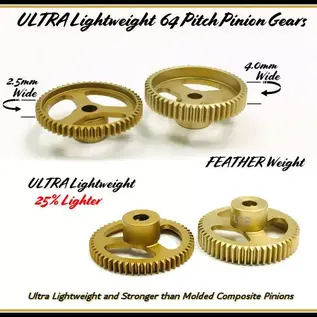 Trinity TEP6463  64P 63T FeatherWeight Pinion Gear w/ 3.17mm Bore