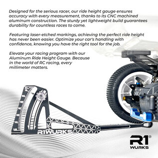 R1wurks R1-900037 Aluminum Ride Height Gauge (10-45mm)
