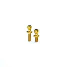 R1wurks R1-900094-2 (B7 Series) Titanium Steering Link Ballstud Set, 2pcs Gold