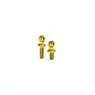 R1wurks R1-900094-2 (B7 Series) Titanium Steering Link Ballstud Set, 2pcs Gold