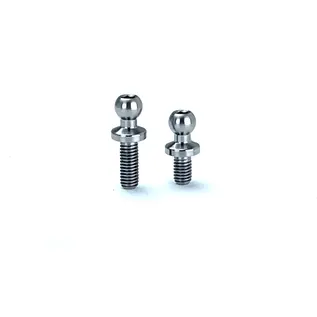 R1wurks 900094 (B7 Series) Titanium Steering Link Ballstud Set, 2pcs Sliver