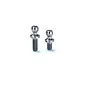 R1wurks 900094 (B7 Series) Titanium Steering Link Ballstud Set, 2pcs Sliver
