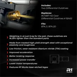 R1wurks R1-900068 (B7 Series) Lightweight Differential Outdrives