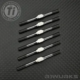 R1wurks R1-900105 (B7 / B84 Series) Titanium Turnbuckle Set, M3.5 Silver