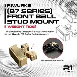 R1wurks R1-900097-2 (B7 Series) Front Ball Stud Mount Weight (10g)