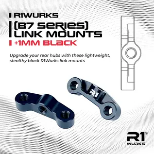 R1wurks R1-900100 (B7 / B84 Series) Link Mounts, +1mm, Black