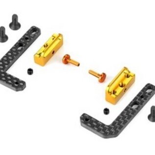 Xray XRA306198  XRAY X1 T4'19 -21 Graphite + Brass Fully Adjustable Battery Holder