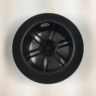 BSR BSRF4525-D  45mm Wide Foam Tire 25 Shore Drag Carbon Wheels (2)