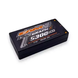 Team EA Motorsports EAM53130-2  2S 7.4v 5300mAh 130C Shorty LiPo w/ 5mm Bullets