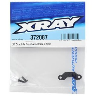 Xray XRA372087 2.5mm X1 Graphite Front Arm Brace