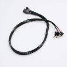 Reflex Racing RRE016  Reflex Racing 2mm Bullet Plug Charging Cable - Black and Silver