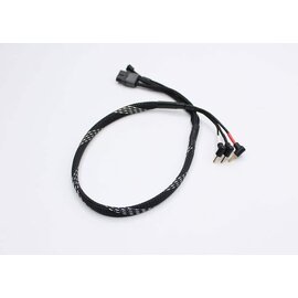 Reflex Racing RRE016  Reflex Racing 2mm Bullet Plug Charging Cable - Black and Silver