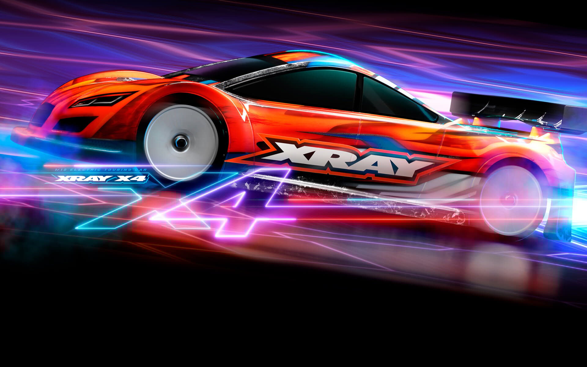 XRA300040SE XRAY X4 2025 Graphite Edition - PLUS 1.5MM ALU CHASSIS