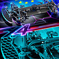 Xray XRA300041  XRAY X4 2025  Aluminium Edition - 1/10 LUXURY ELECTRIC Touring Car -X4'25