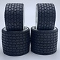 Gravity RC LLC GRC142W TYPE12 12th Rubber Tires White Wheel Set of 4 Pre Glued
