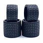 Gravity RC LLC GRC142B TYPE12 12th Rubber Tires Black Wheel Set of 4 Pre Glued