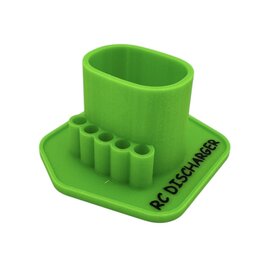 RC DISCHARGER RCD-ESH-DWPT-GRN  Green Electric Screwdriver Dewalt Gyroscopic Holder with Parts Tray