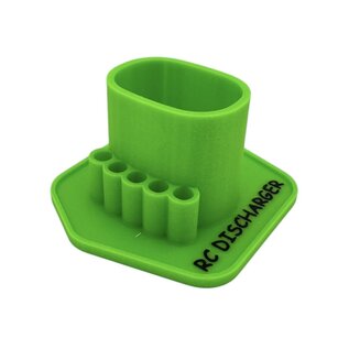 RC DISCHARGER RCD-ESH-DWPT-GRN  Green Electric Screwdriver Dewalt Gyroscopic Holder with Parts Tray
