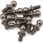 Team Associated ASC6271  RC10 Ballstud Set .20, silver (10)