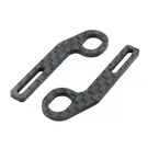 RC Maker RCM-HRPUL-E3 Horizontal Rear Post Body Mounts ULTRA LITE - Carbon Extensions Type 3