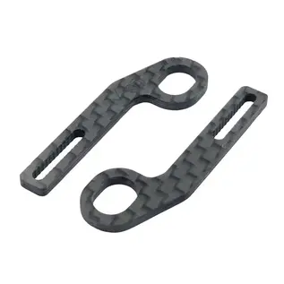 RC Maker RCM-HRPUL-E3 Horizontal Rear Post Body Mounts ULTRA LITE - Carbon Extensions Type 3
