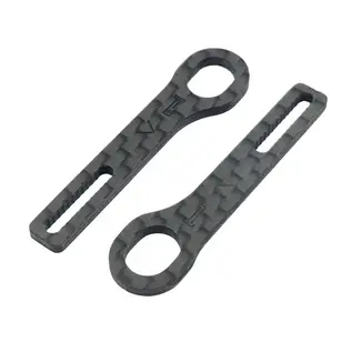 RC Maker RCM-HRPUL-E1 Horizontal Rear Post Body Mounts ULTRA LITE - Carbon Extensions Type 1
