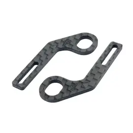 RC Maker RCM-HRPUL-E4 Horizontal Rear Post Body Mounts ULTRA LITE - Carbon Extensions Type 4