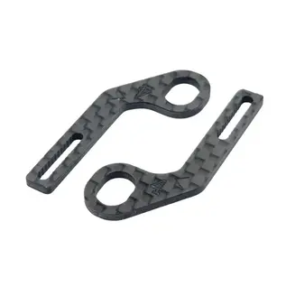 RC Maker RCM-HRPUL-E4 Horizontal Rear Post Body Mounts ULTRA LITE - Carbon Extensions Type 4