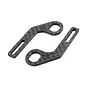 RC Maker RCM-HRPUL-E4 Horizontal Rear Post Body Mounts ULTRA LITE - Carbon Extensions Type 4